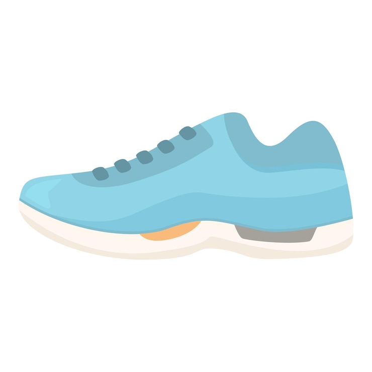 Vector zapatillas azules para correr, entrenamiento, entrenamiento, fitness y deportes