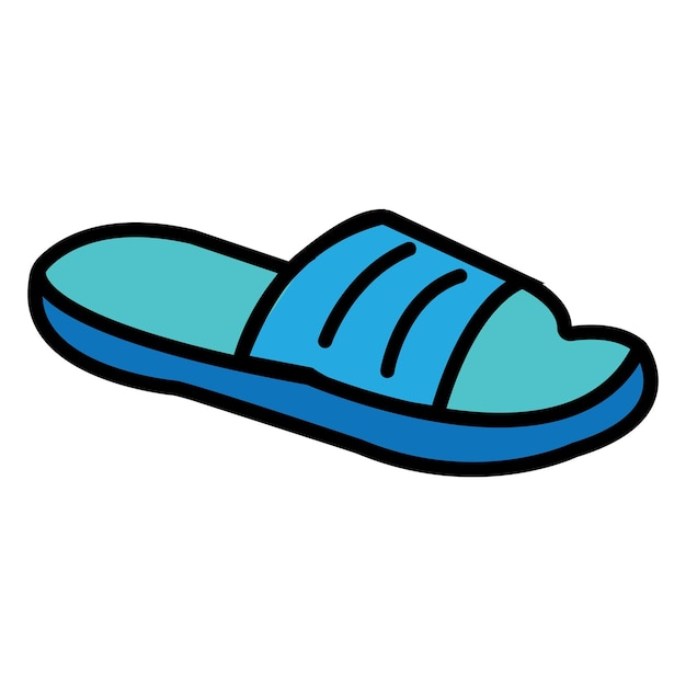 Zapatillas icono logo vector plantilla de diseño