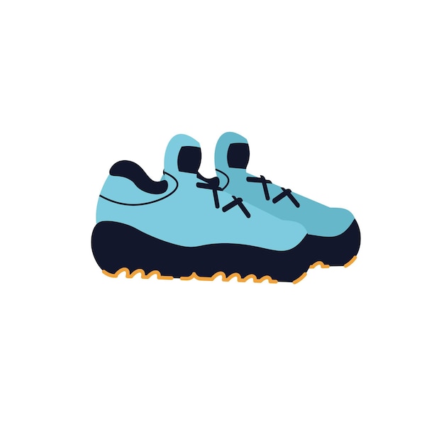 Zapatillas de moda de dibujos animados planos, concepto de ilustración de vector de compras de moda