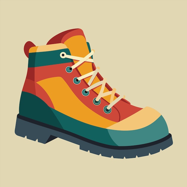 un zapato de colores con una banda de colores en la parte inferior