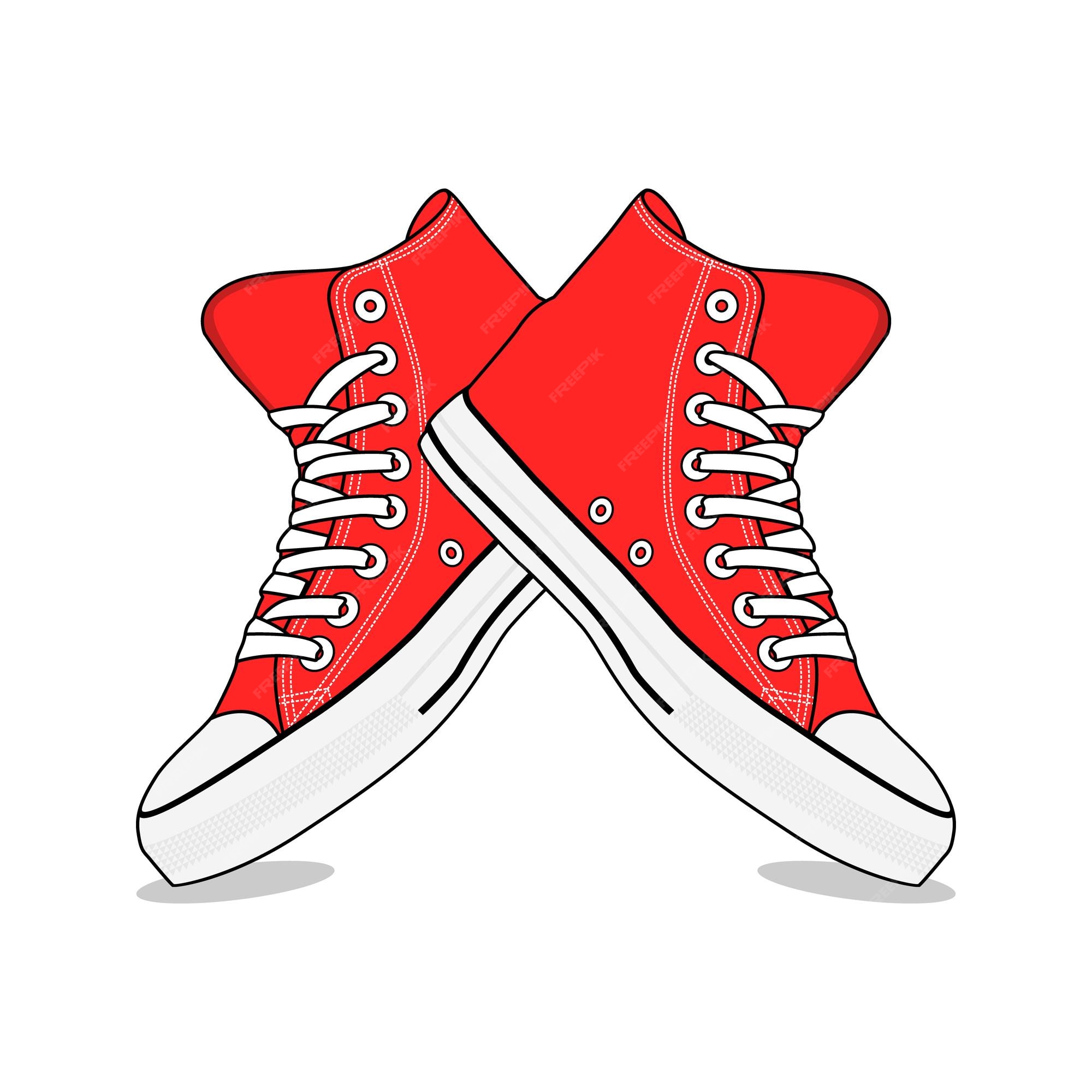 converse alto vector e ilustración | Vector Premium