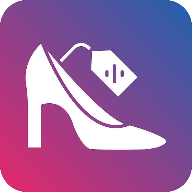 un zapato con un fondo azul y rosa y un logotipo rosa y azul