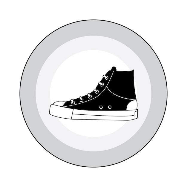 Zapato icono logo vector plantilla de diseño