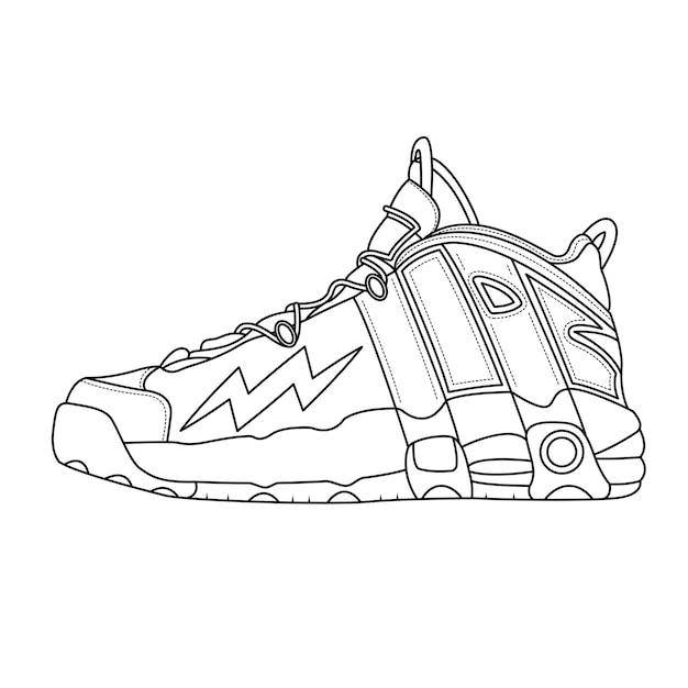 Vector los zapatos de baloncesto terminator