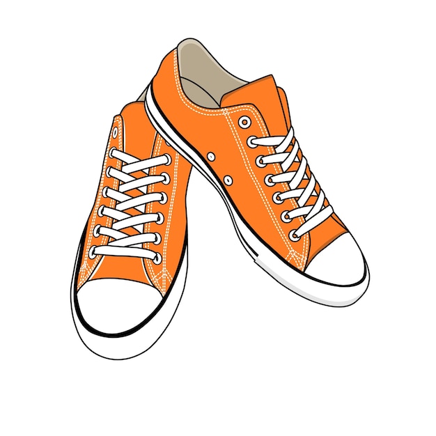 Vector zapatos converse zapatillas bajas vector imagen e ilustración