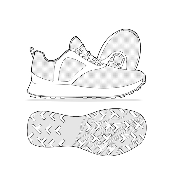 Zapatos para correr Amplificadores vectoriales Ilustraciones gratis