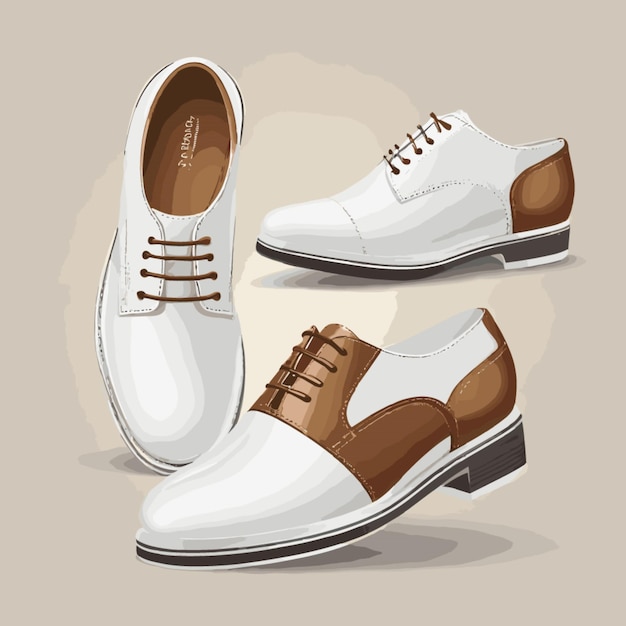 Vector zapatos de cuero de dibujos animados