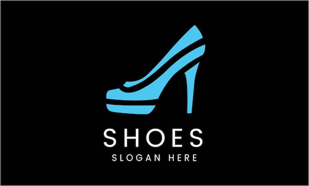 Zapatos para damas moda para mujeres tienda de colina diseño vectorial de logotipo plantilla de venta