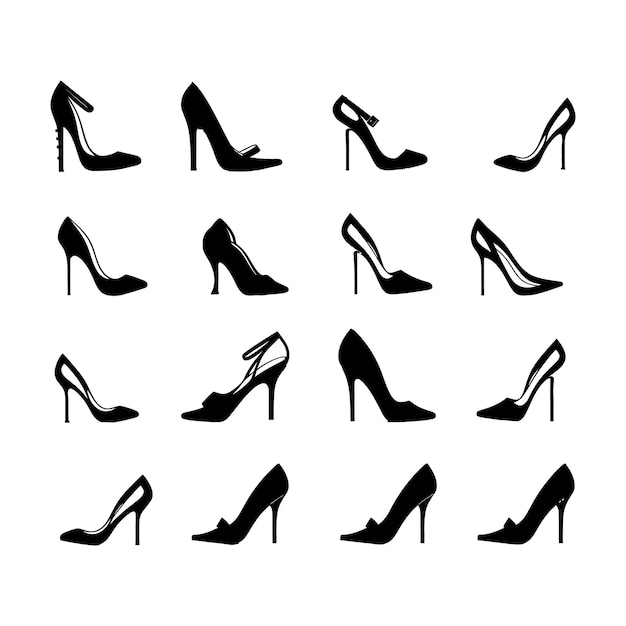 Zapatos femeninos sandalias una simple silueta negra mínima