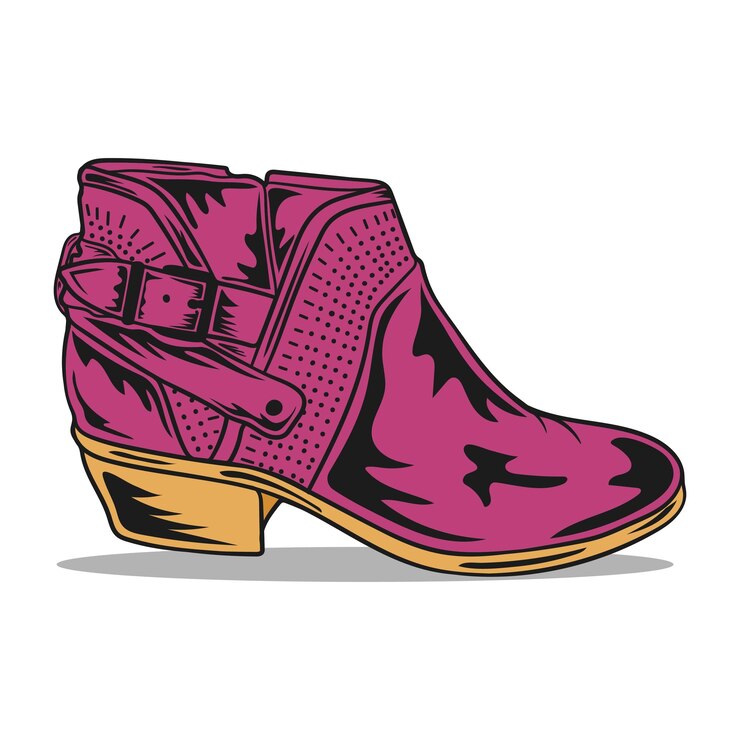 Vector zapatos femeninos de vector dibujados a mano ilustración de dibujos animados estilo vectorial de caricaturas