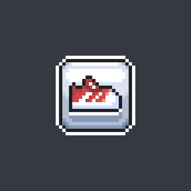 Los zapatos se firman en estilo pixel art.
