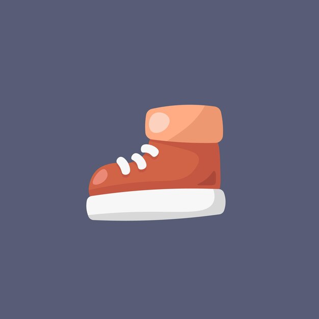 zapatos individuales en diseño vectorial plano