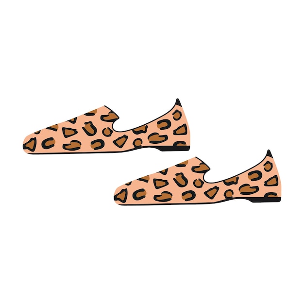 Zapatos de moda con estampado de leopardo