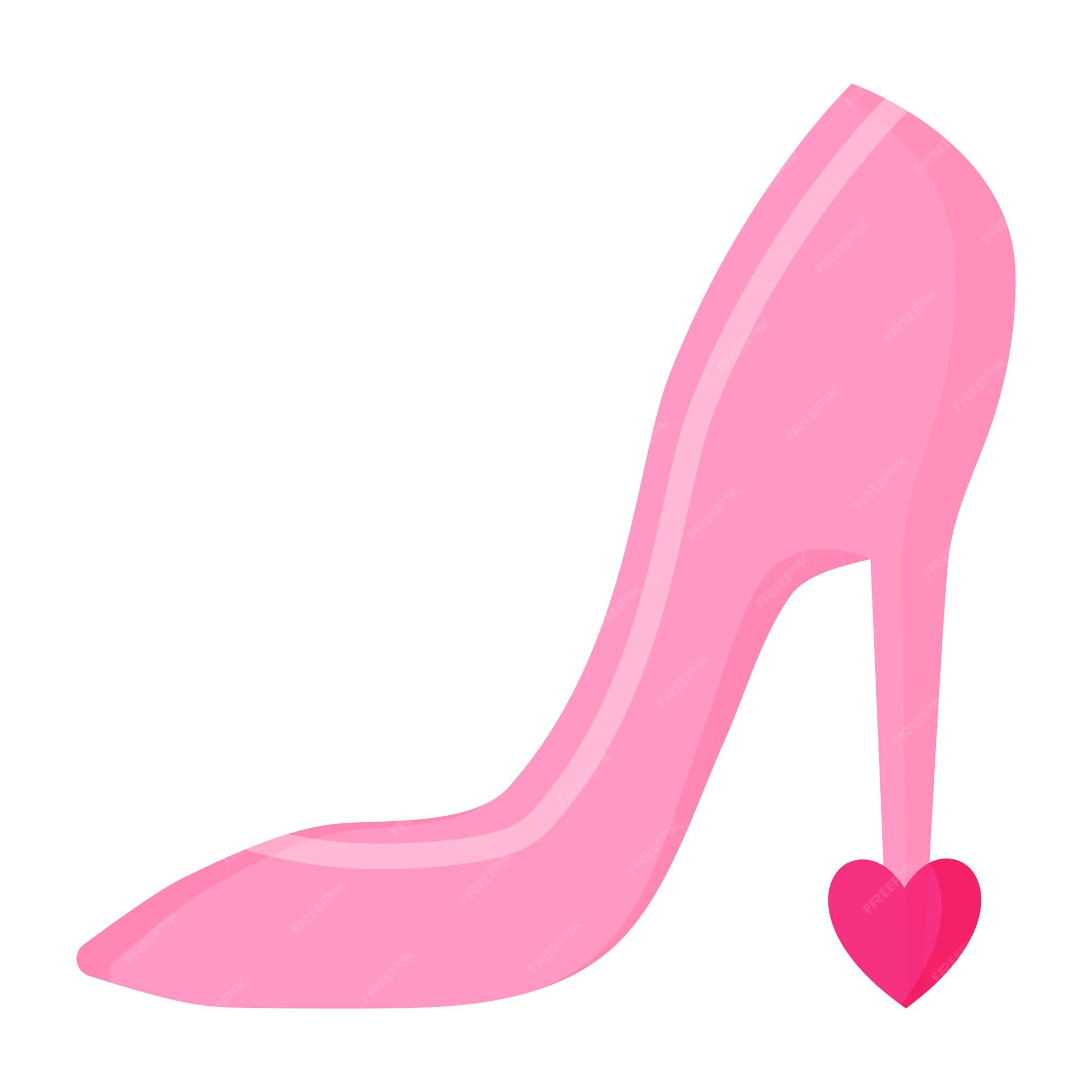 Zapatos de mujer con corazones. concepto de boda y día de san valentín. ilustración aislada de dibujos animados de vector. | Vector Premium Zapatos de mujer con corazones. concepto de boda y día de san valentín. ilustración aislada de dibujos animados de vector. | Vector Premium