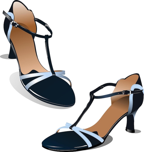 Zapatos de mujer de moda ilustración vectorial