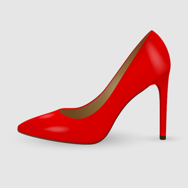 Vector zapatos de mujer realistas