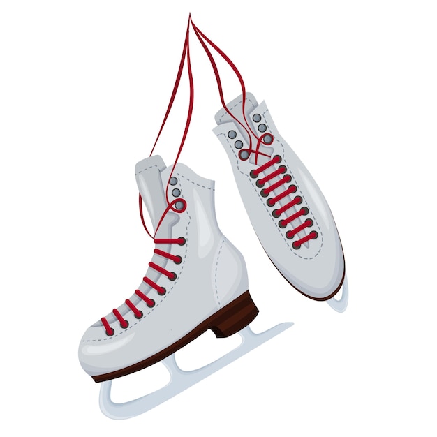 Zapatos de patinaje sobre hielo. Icono. Ilustración de vector aislado sobre fondo blanco