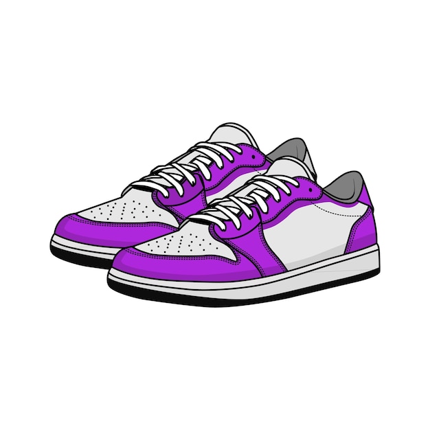 Zapatos Zapatilla De Deporte Calzado Ilustraciones Vectoriales, Clip Art Vectorizado Libre De Derechos.