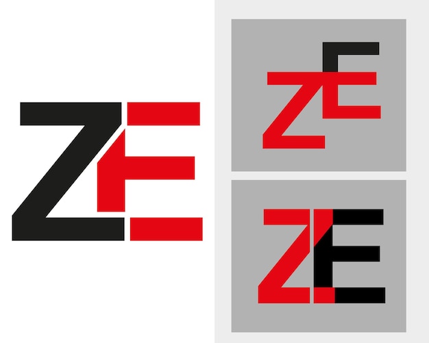 Ze Carta Diseño inicial del logotipo plantilla Ilustración vectorial en 2024