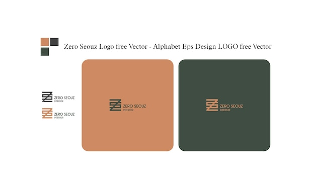 Zero Seouz Logo vector gratis Alfabeto Eps Design LOGO vector gratis