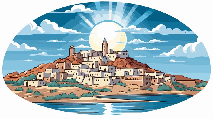 Vector zia sun silver zia pueblo editorial de nuevo méxico