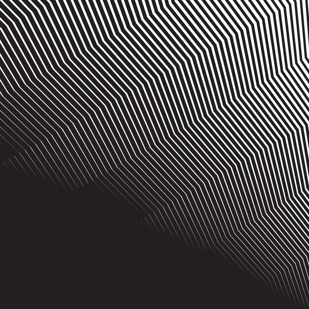 Zig zag patrón sin costuras en blanco y negro