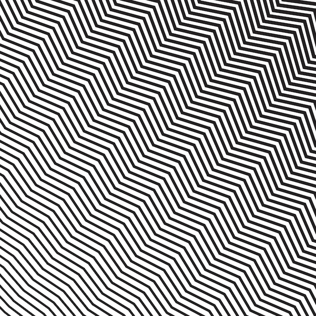 Zig zag patrón sin costuras en blanco y negro