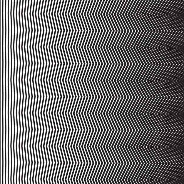 Zig zag patrón sin costuras en blanco y negro