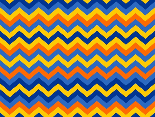 Zig zag vector geométrico de patrones sin fisuras Chevron futurista en