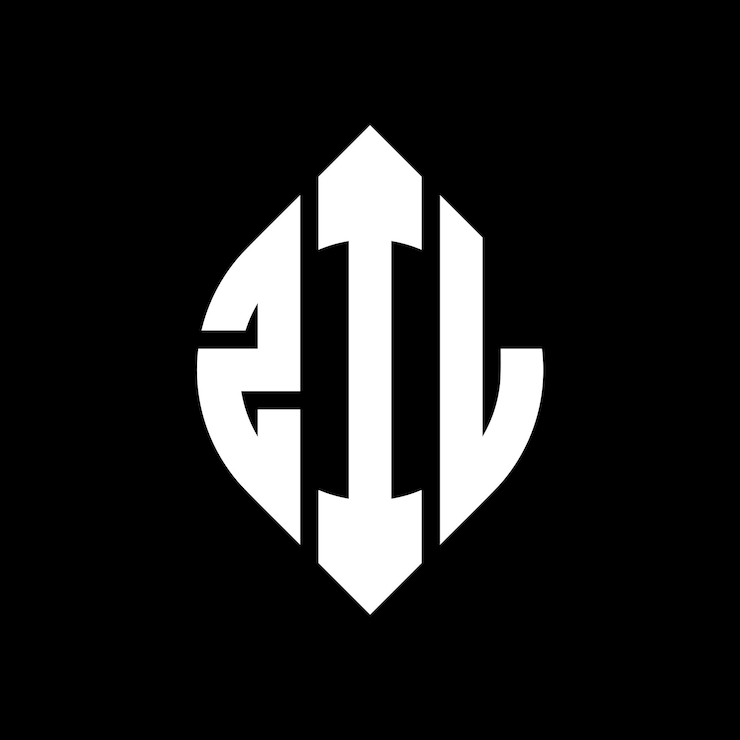 Vector zil diseño de logotipo de letras circulares con forma de círculo y elipse zil letras elípticas con estilo tipográfico las tres iniciales forman un logotipo de círculo zil emblema de círculo monograma abstracto letra marca vector
