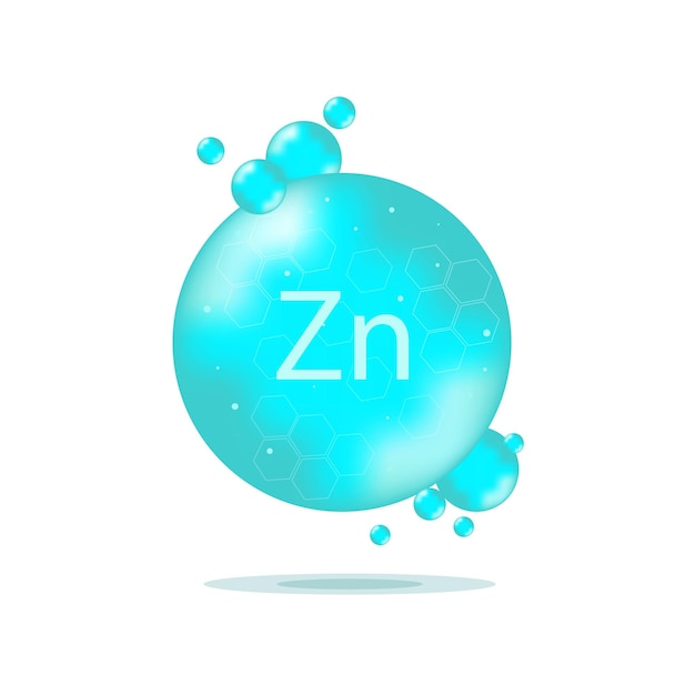 Znvitamina zinkhealthy vitamina saludable ilustración vectorial eps10