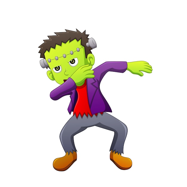 zombie de dibujos animados de doblaje