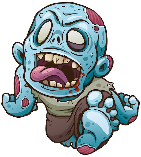 Zombie de dibujos animados