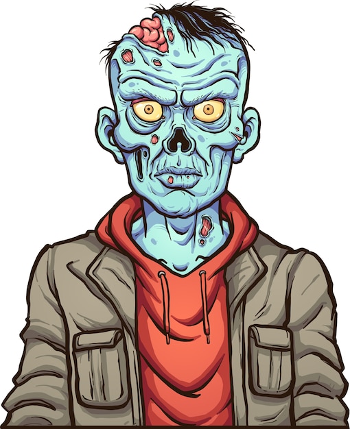 zombie de dibujos animados