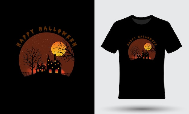 Zombie halloween cazado casa calabaza horror camiseta diseño 16