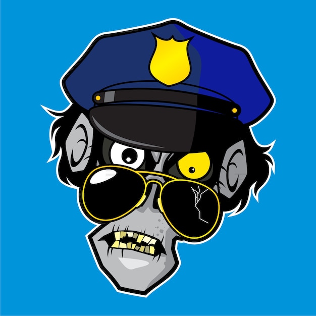 Zombie Head - Oficial de policía