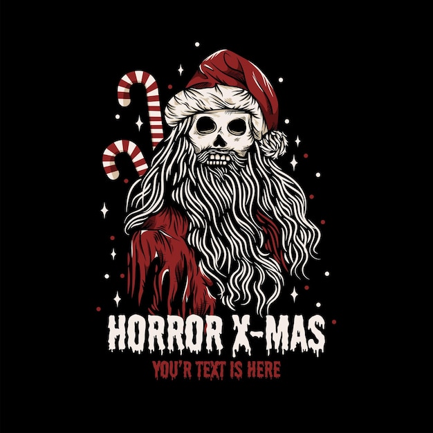 Zombie santa claus en navidad