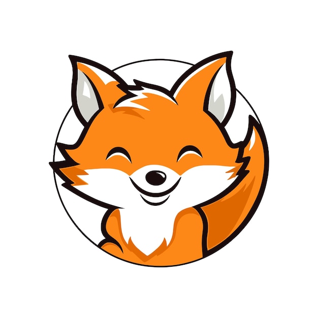 Zorro Animal Logo Mascota Vector Diseño Ilustración