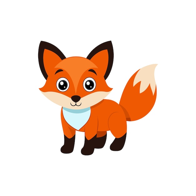 el zorro culpeo aprende la ilustración vectorial de iconos