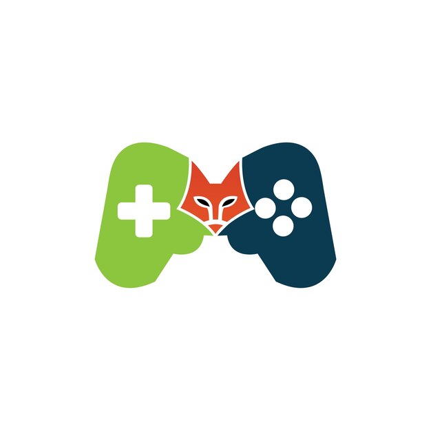 Un zorro y el logo de un controlador para un videojuego.
