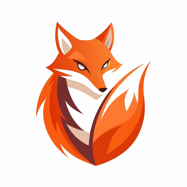 Un zorro rojo de pie sobre un fondo blanco sencillo Un libro de texto con un diseño moderno minimalista