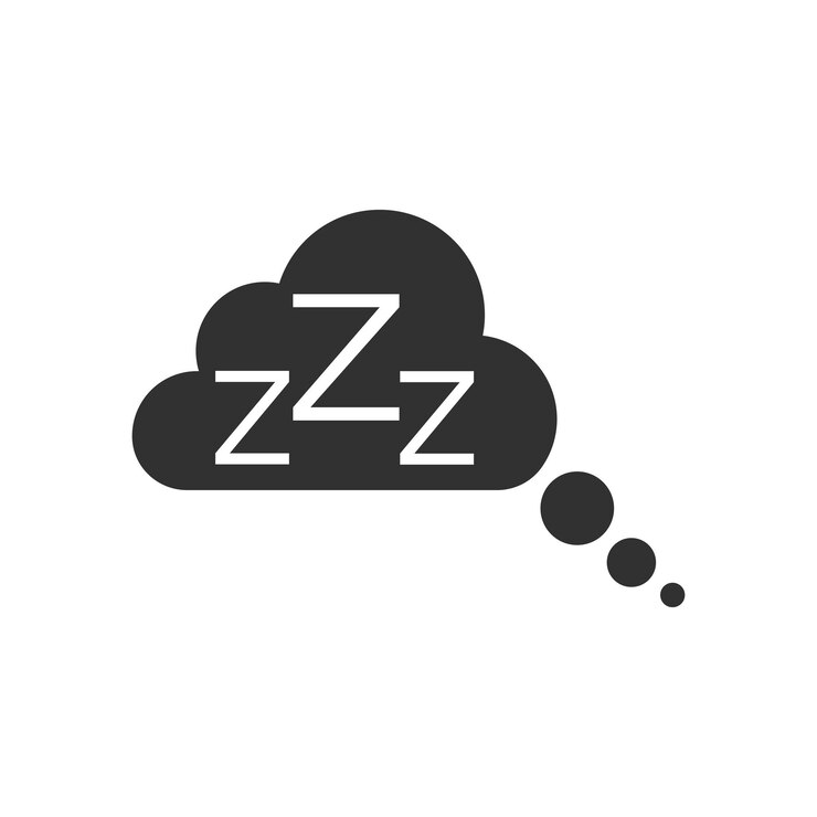 Vector zzz dormir icono vectorial aislado sobre fondo blanco ilustración vectorial