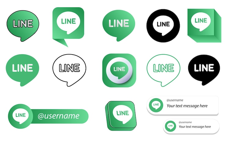 Vector Gratis 14 line social media icon pack