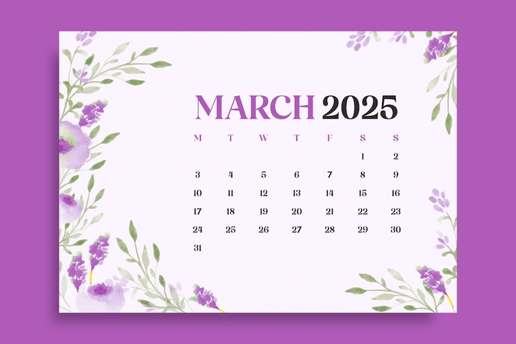 Vector Gratis 2025 monthly calendar template design