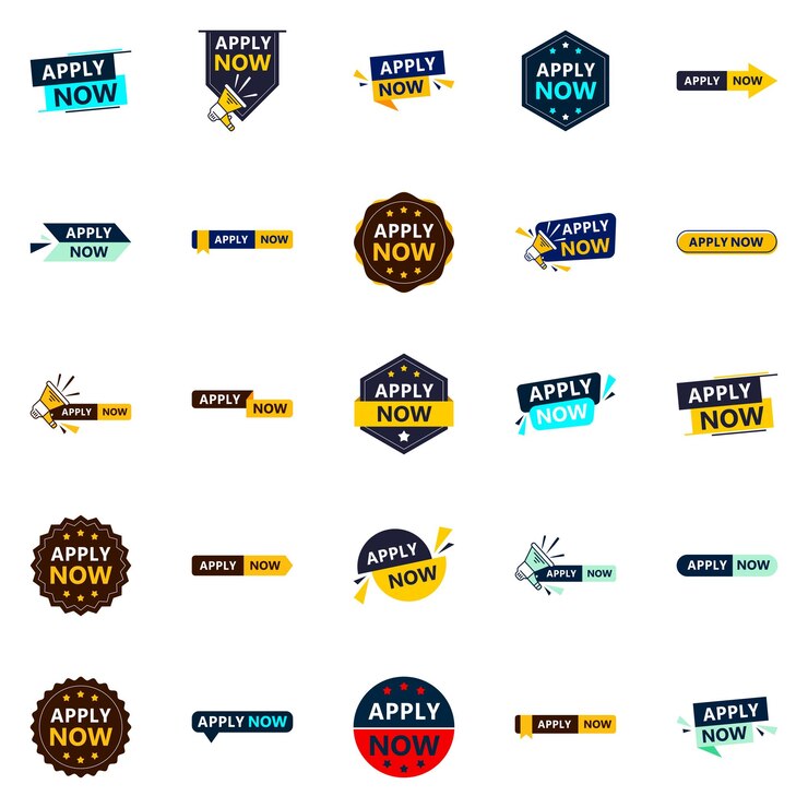 Vector Gratis 25 eyecatching apply now banners to grab attention