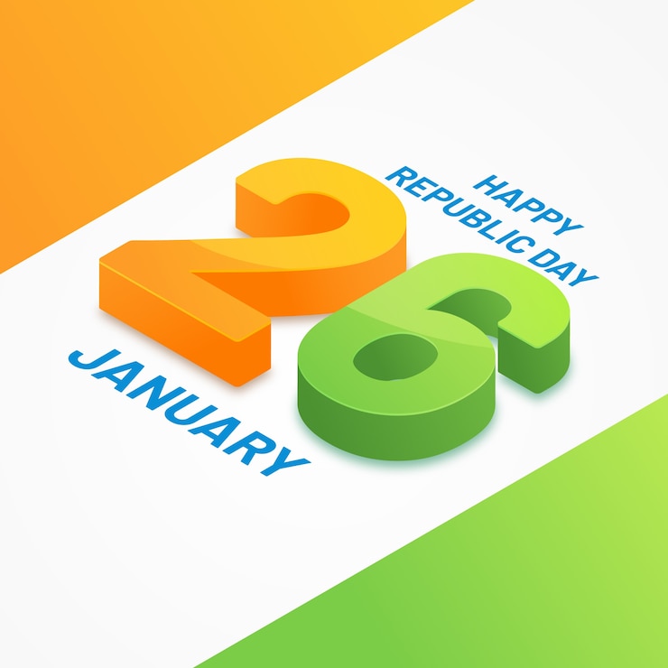 Vector Gratis 26th january indian republic day flat design