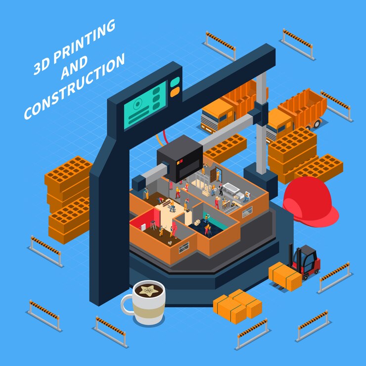 Vector Gratis 3d construction isometric concept