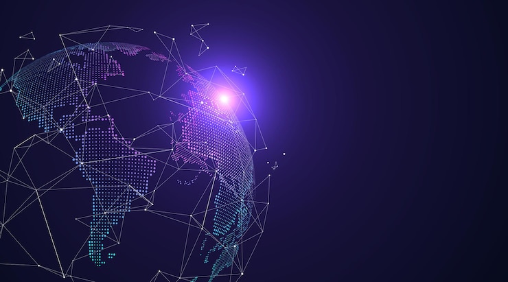 Vector Gratis 3d earth graphic symbolizing global trade illustration.