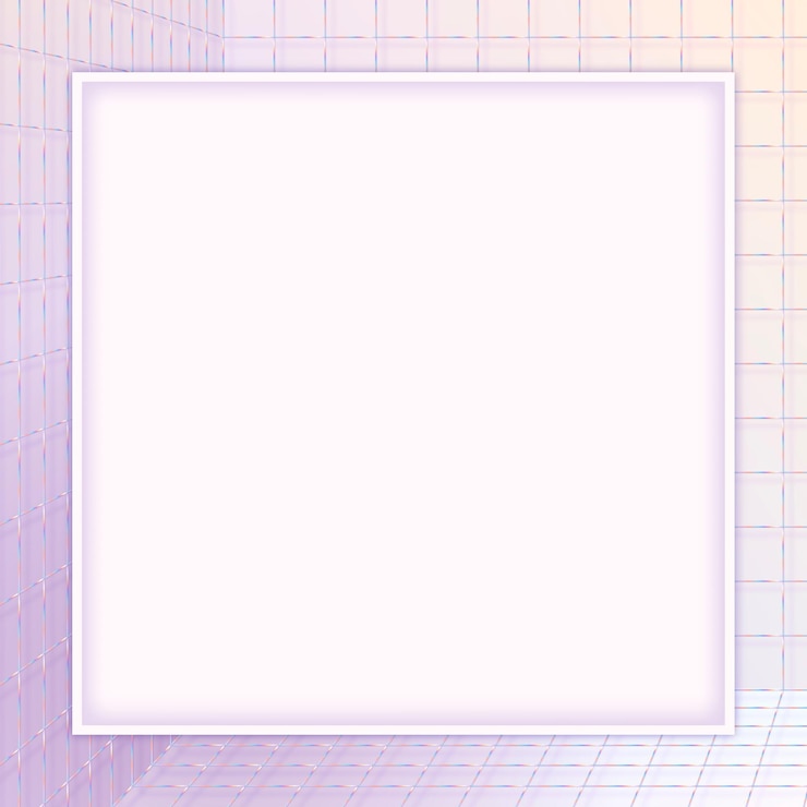 Vector Gratis 3d pastel vector grid patterned frame