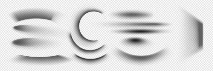 Vector Gratis 3d shade box effect realistic black vector shadow